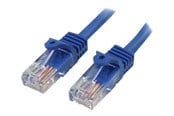 Netværkskabel - StarTech.com Snagless Cat 5e UTP Patch Cable - 45PAT1MBL