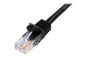 Netværkskabel - StarTech.com Snagless Cat 5e UTP Patch Cable - 45PAT3MBK