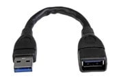 USB kabel - StarTech.com USB 3.0 Extension Adapter Cable A to A - USB3EXT6INBK