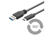 USB kabel - Pro USB-A <-> USB-C - 2m - USB 3.0 - Sort - PUSB3.2G1-AC-BLK-2M