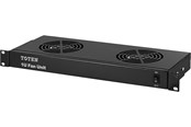 Rack skabe - TOTEN Fan unit - black RAL 9004 - 1U - SA.2902.0301