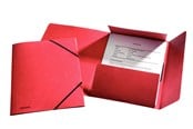Mapper og Clipboards - Esselte 3-klap elastikmappe  FSC® A4 Rød - 1326515