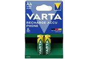 Batteri - VARTA Rechargeable Accu Phone - 2 x AA - 1600 mAh - 58399201402