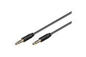 Audio kabel - Pro MiniJack 3.5mm Slim 3P - Bk - 0.5m - 4040849691164