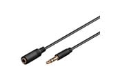 Audio kabel - Pro MiniJack 3.5mm Ext. 3P - Bk - 2m - 4040849971181