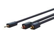 Audio kabel - ClickTronic MiniJack - 2xRCA Cas. - 7.5m - 4040849704703