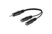 Audio kabel - Pro MiniJack 3.5mm splitter (1M - 2F) - 4040849504655