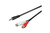 Audio kabel - Pro MiniJack (M) - 2xRCA (F) - 1.5m - 4040849501166