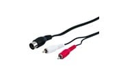 Audio kabel - Pro DIN 5 pins M - 2xRCA M - 1.5m - 4040849500145