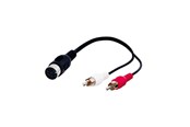 Audio kabel - Pro DIN 5 pins F - 2xRCA M - 0.2m - 4040849500046