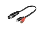 Audio kabel - Pro DIN 5 pins M - 2xRCA F - 0.2m - 4040849500022