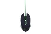 Mus - Gembird USB Gaming Mouse - Gaming Mus - Optisk - 6 knapper - Grøn - MUSG-001-G