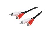 Audio kabel - Pro RCA Stereo Cable - Black - 0.5m - 4040849500978