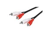 Audio kabel - Pro RCA Stereo Cable - Black - 5m - 4040849500305