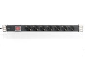 Strømkabel (ekstern) - DIGITUS 7-Port - 1U - Aluminum PDU - DN-95402
