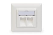 Netværkstilbehør - DIGITUS Wallplate for Keystone Modules - DN-93801-1