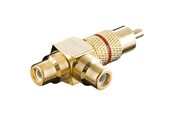 Audio kabel - Pro Audio adapter RCA T-plug - Red - 4040849113888