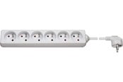 Strømkabel (ekstern) - Pro Power Socket x6 - Hvid - 1.5m - 4040849512964