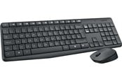 Tastatur - Logitech MK235 Wireless Combo - DE - Tastatur & Mus sæt - Tysk - Grå - 920-007905