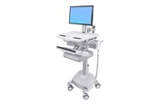 Skærmholder - Ergotron StyleView Cart with LCD Pivot LiFe Powered 2 Drawers - SV44-13A2-2