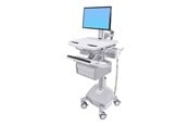 Skærmholder - Ergotron StyleView Cart with LCD Pivot LiFe Powered 2 Tall Drawers - SV44-13C2-2