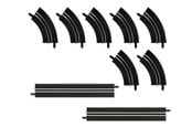 Racerbane - Carrera Digital 143 Single-Lane Bends / Straight section Extension Set - 20061657
