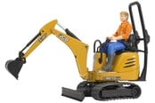 Legetøjsbil - Bruder JCB Micro excavator 8010 CTS and construction worker - 62002