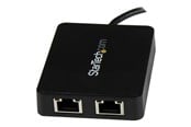 Netværksadapter (netkort, printserver mv.) - StarTech.com USB C to Dual Gigabit Ethernet Adapter with USB (Type-A) Port - US1GC301AU2R