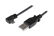 USB kabel - StarTech.com 6ft USB A to Right Angle Micro-USB Charge Sync Cable M/M 24AWG - USBAUB2MRA