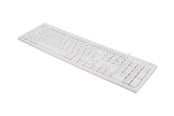 Tastatur - Deltaco TB-628 - Tastatur - Nordisk - Hvid - TB-628