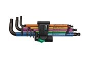 Håndværktøj  - Wera 950 SPKL/9 SM N Multicolour vinkelnøglesæt, metrisk, BlackLaser, 9 dele - 05073593001
