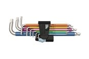 Håndværktøj - Wera 3950 SPKL/9 SM Multicolour vinkelnøglesæt, metrisk, rustfri stål, 9 dele - 05022669001