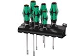 Værktøj - Wera 334/6 Rack skruetrækkersæt Kraftform Plus Lasertip + Rack, 6 dele - 05105650001