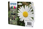 Blæk, Toner & Forbrugsstoffer - Epson 18 Multipack (Black Cyan Magenta Yellow) Ink - C13T18064012