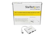 Skærmkabel - StarTech.com USB-C to 4K HDMI Multifunction Adapter with Power Delivery and USB-A Port - CDP2HDUACPW