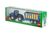 Legetøjsbil - SIKU 1:50 Traktor med Ensileringsvogn - 541895