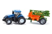 Legetøjsbil - SIKU New Holland T8.390 Tractor with crop sprayer - 1668