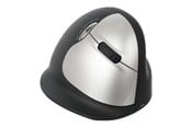 Mus - R-Go Tools R-Go HE Mouse Vertical Mouse Wireless Right - Ergonomisk mus - 5 knapper - Sølv - RGOHELAWL