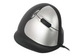 Mus - R-Go Tools R-Go HE Mouse Vertical Mouse Large Right - Ergonomisk mus - 5 knapper - Sølv - RGOHELA