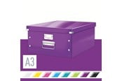 Arkivering & Opbevaring - Leitz Opbevaringsboks Click & Store WOW Large Lilla - 60450062