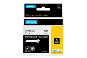 Papir, Fotopapir og Etiketter - DYMO Dymo Rhino permanent polyester | 24mm x 5.5m | sort på hvid - 1734523