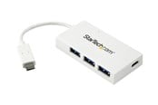 USB hub - StarTech.com USB-C Hub 4-Port USB hub - USB 3.0 - 4 ports - Hvid - HB30C3A1CFBW
