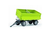 Legetøjsbil - Bruder Fliegl Three way tipp. trailer with removable top - 2203