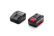 Akku & Lader - Einhell Power-X-Change starterkit 18V/4,0 Ah batteri og 3A oplader. - 4512042