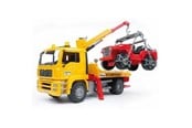 Legetøjsbil - Bruder MAN TGA Breakdown-truck with cross country vehicle - 02750