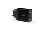 Mobil - Adaptere & Opladere - Anker PowerPort 24W 2x USB-A Power Adapter - Black - A2021316