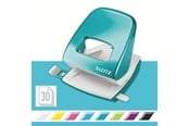 Hulapparater & Hæftemaskiner - Leitz Hulapparat  5008 NeXXt WOW, 2-huls 30 ark Isblå - 50081051