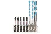 Bor & bits - Bosch Hex-9 MultiConstruction 5,6,8 mm; Impact Power bit 50 mm PH2, PZ2, T20, T25, T30 - 2608577144