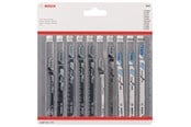 Stiksav - Bosch Stiksavsklingesæt med 10 dele, Wood+Metal - 2607011170
