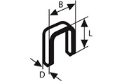 Værktøj - Bosch Klammer type 55 - 2609255826